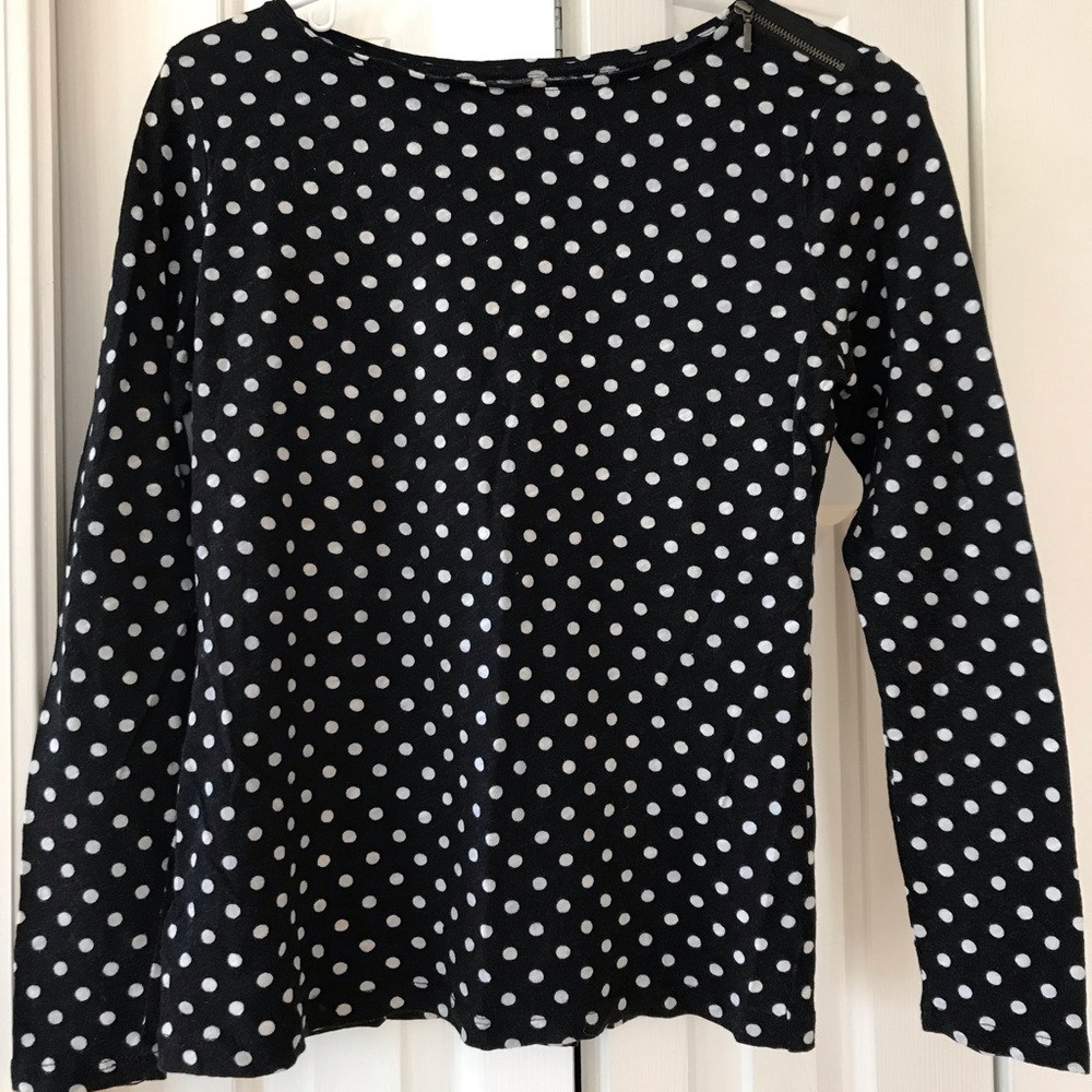 Polka Dot Long Sleeve Sweater - Picture 2 of 4
